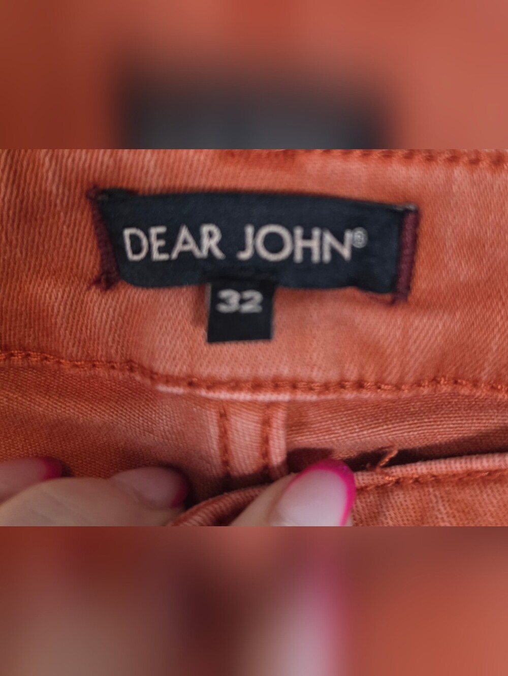 Dear John Joyrich Comfort Stretch Jeans Terracotta Rust 32 Boho Chic - Picture 5 of 7